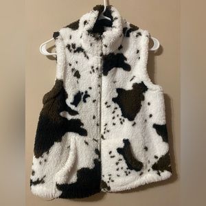 cow print vest